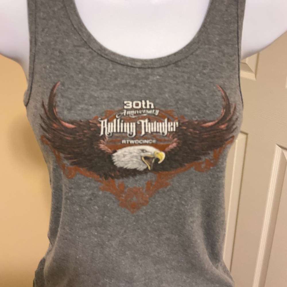 Rolling Thunder 30th Anniversary Gray Tank Top - Size Medium